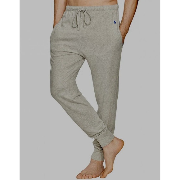 POLO RALPH LAUREN Lounge PJ Jogger Pajama Pants Sleepwear Gray Mens XL *NEW* $50 - Picture 1 of 9